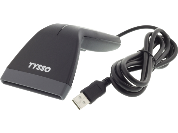 TYSSO CCD-1800 - håndmodel - 270 scan / sekund - tastaturkile, RS-232,