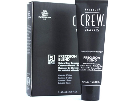 Set American Crew: Präzisionsmischung, Semi-Permanent Haarfarbe, 2-3 , 40 Ml + Präzisionsmischung, Semi-Permanent Haarfarbe, 2-3 , 40 Ml + Präzisions