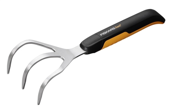 Fiskars Xact, Handkultivator, Edelstahl, Schwarz, Edelstahl, 92 Mm, 323 Mm, 62 Mm