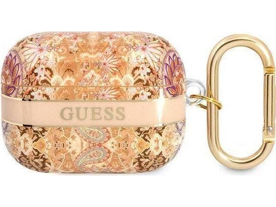 Guess Gua3hhfld Airpods 3 Case Gold/Gold Paisley Strap Collection