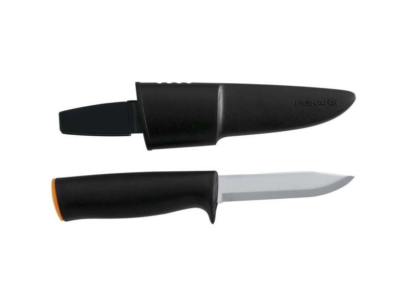 Fiskars Universalmesser, Länge: 225 Mm Langlebige Klinge Aus Hochwertigem Stahl, Für Garten, - 1 Stück (125860)