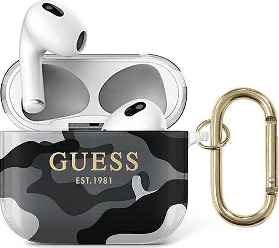 Guess Gua3ucamg Hülle Für Airpods 3 - Schwarz/Schwarz Camouflage