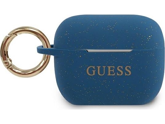 Guess Guacapsilglbl Airpods Pro Cover Blau/Blau Silikon-Glitzer