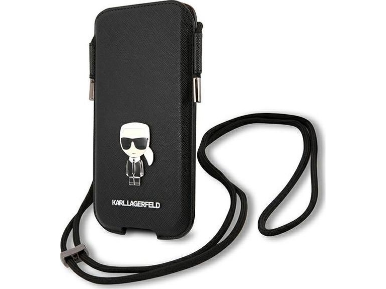Etui Na Tablet Karl Lagerfeld Karl Lagerfeld Torebka Klhcp12lophkmk 6,7" Czarny/Black Hardcase Saffiano Ikonik Kar `S
