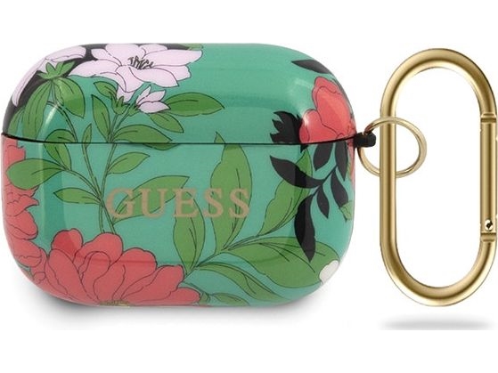 Guess Guacaptpubkfl01 Cover Til Airpods Pro - Grøn/Grøn N.1 Flower Collection
