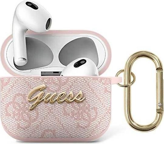 Guess Gua34gsmp Airpods 3 Cover Różowy/Pink 4G Script Metal Collection