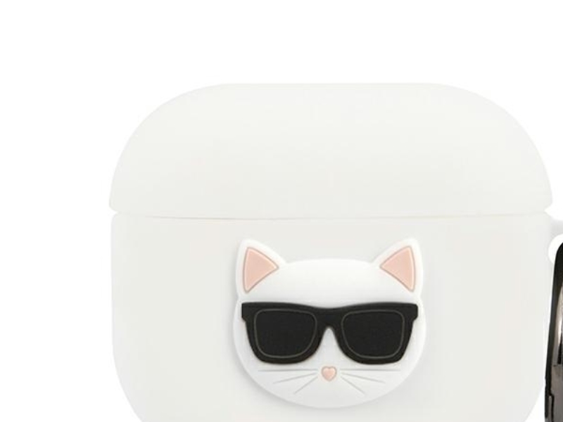 Karl Lagerfeld Silikone Choupette-Etui Til Airpods 3 - Hvid