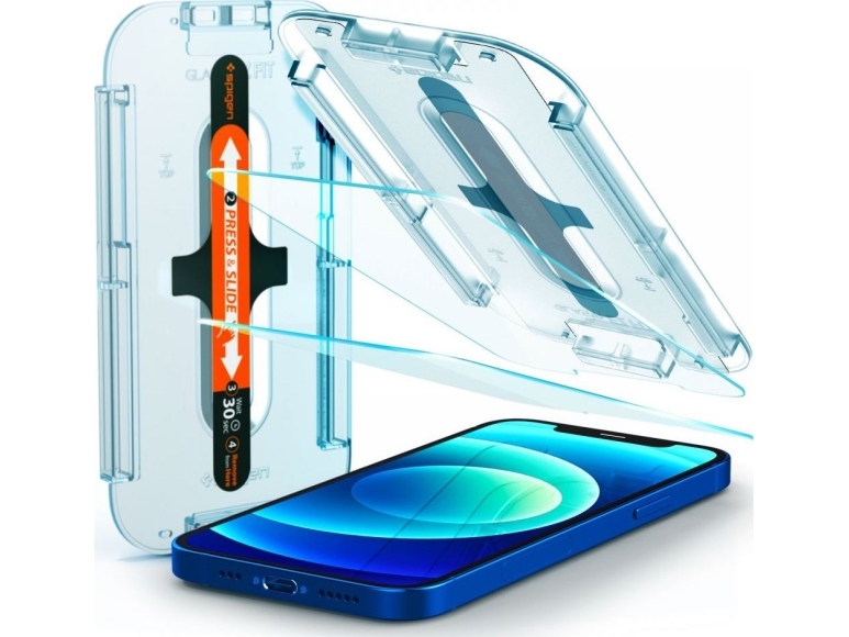 Spigen Agl01801, Apple, Iphone 12 / Iphone 12 Pro, Transparent, 2 Stk