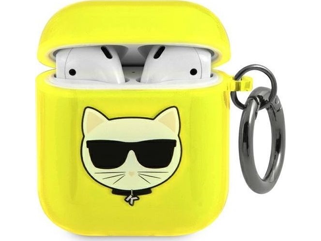 Karl Lagerfeld Choupette Case Für Airpods 1/2 - Gelb