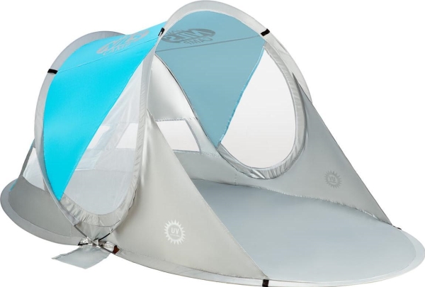 Nils Extreme Nc3142 Blau Großes Strandzelt Selbstaufbauend Mit Boden Nils Camp
