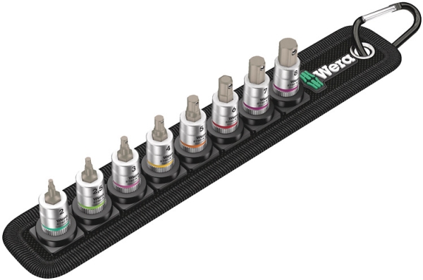 Wera Belt A 2, Steckschlüssel-Satz, 1/4", Metrisch, 8 Kopf/Köpfe, 3,4,5,6,7,8 Mm, 1/4"