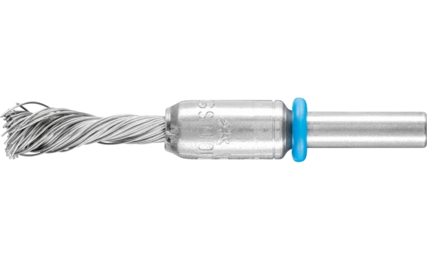 Pferd Pinselbürsten Gezopft, Singletwist, Inox-Total, Mit Schaft, 1 Cm, 10 Stück