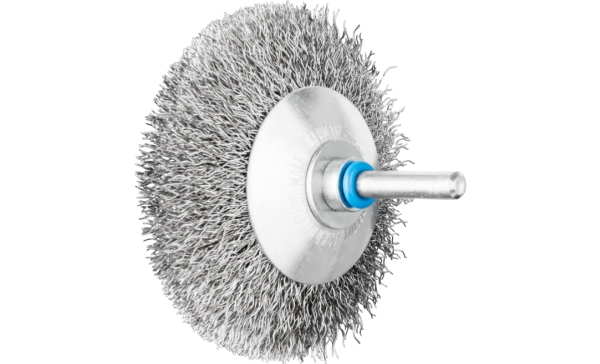 Pferd Bevel Brushes Crimped Shank-Mounted, Stål