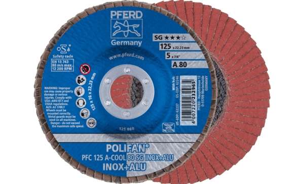 Pferd 67758125, Klapskive, Aluminium, Rustfrit Stål, Metal Uden Jern, 12,5 Cm, Alle Mærker, Deprimeret Centrum, 2,22 Cm