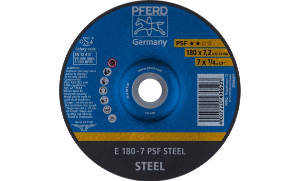 PFERD 62017634, 18 cm, 7,2 mm, 8500 rpm, 10 st | Verktyg & Verkstad - Handverktyg - Tillbehör til Handverktyg | GameStuff