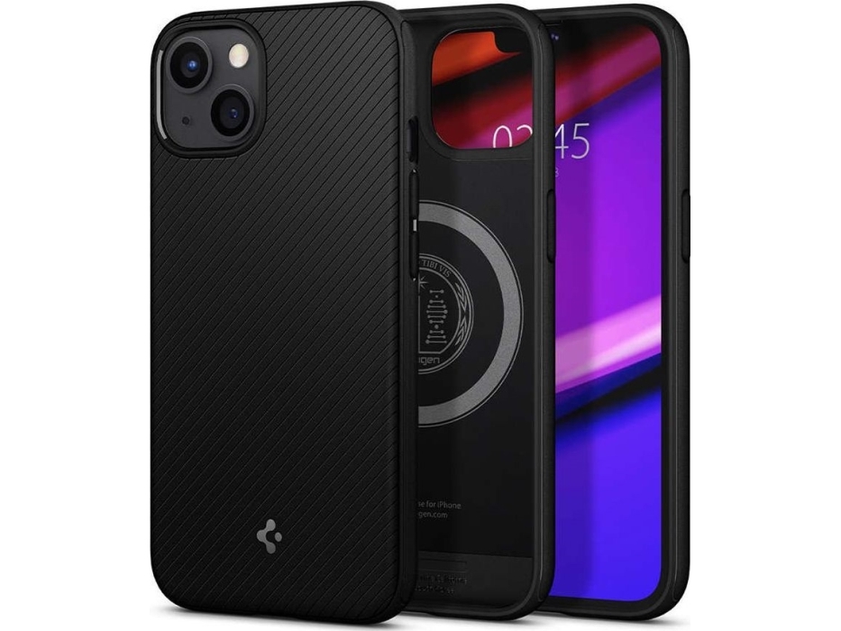 Spigen Acs03546, Cover, Apple, Iphone 13, 15,5 Cm (6.1"), Schwarz