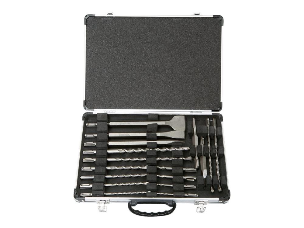 Makita D-42444, Rotationshammer, Bohrerbit-Set, Mauerziegel, Beton, Granit, Stein, Sds Plus, 17 Stück(E), 5/6/8/10 X 110Mm 6/8/10/12 X 160Mm 8/10 X 2
