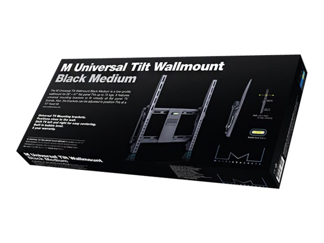 Multibrackets M Universal Tilt Wallmount Large - Montagesatz (Neigbare Wandhalterung) - Schwarz - Bildschirmgröße: 46"-63" - Wandmontierbar