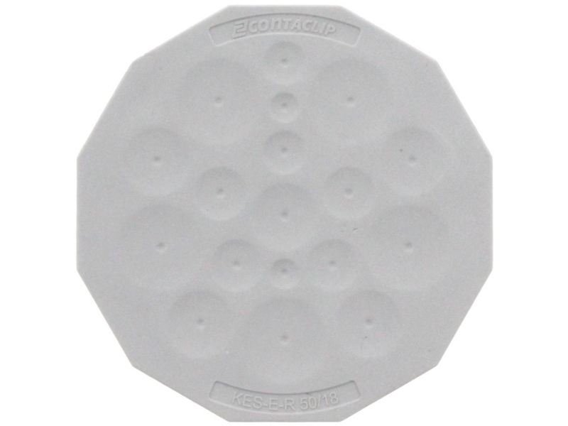 Conta-Clip Kes-E-R 50/18 B Gr Kabelindføring Pladetykkelse (Maks.) 4 Mm Termoplastisk Elastomer Grå 1 Stk