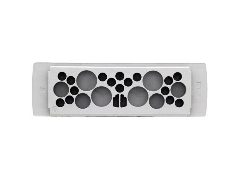 Conta-Clip Kes-E 26/24 B Gr Kabelindføring Pladetykkelse (Maks.) 4 Mm Termoplastisk Elastomer Grå 1 Stk