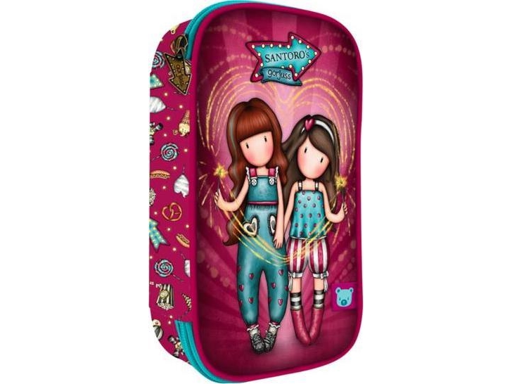 Santoro Laajennettava 4-osainen kynäkotelo tarvikkeineen