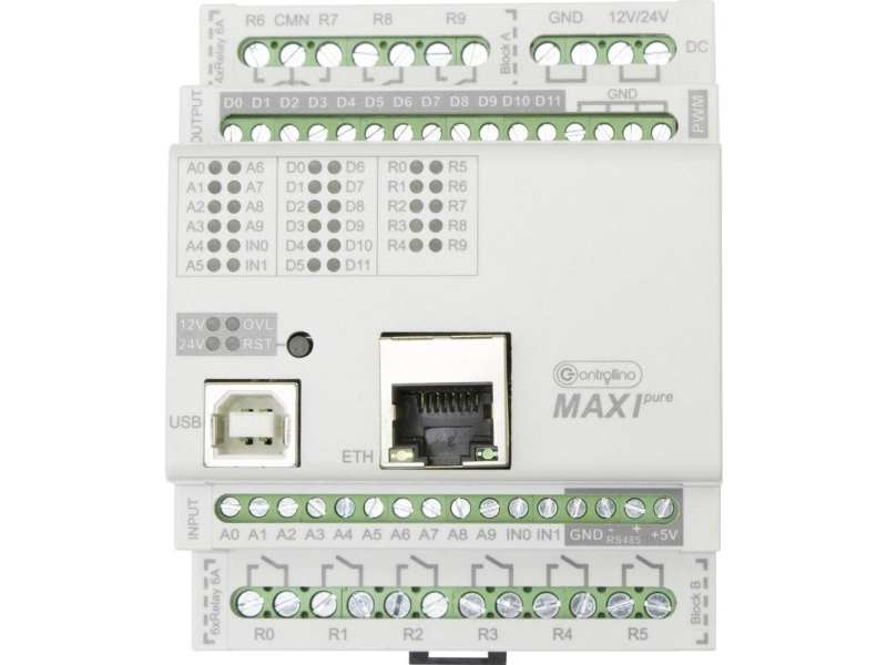 Controllino Maxi Pure 100-100-10 Sps-Steuerungsmodul 12 V/Dc, 24 V/Dc