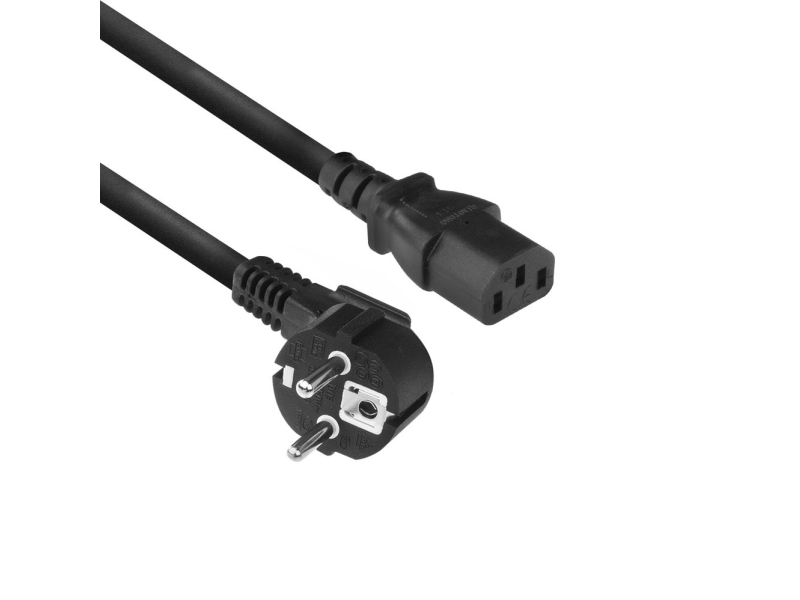 Act Ac3305 Strømkabel Sort 2 M Strømforsyningsstik Type F C13-Stik