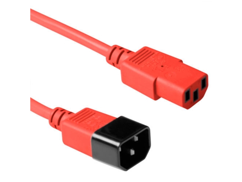 Act Ak5429 Stromkabel Rot 5 M C13-Koppler C14-Koppler (Ak5429)