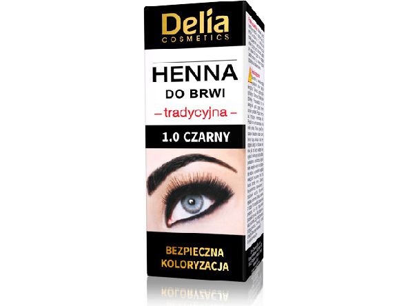 DELIA henna til øjenbryn 1.0 Black&amp