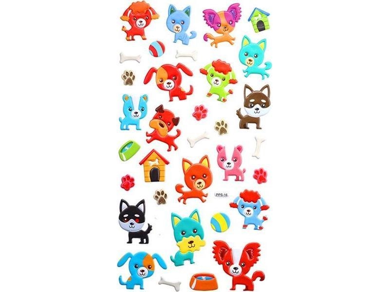 Titanum Stickers Convex Dogs 33Pcs
