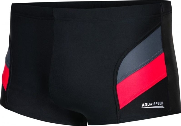 Aqua-Speed Svømmeshorts Aron Sort-Rød M-5Xl Aqua Speed Størrelse 4Xl