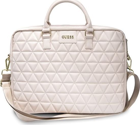 Guess Gesteppte Tasche Für Einen 16" Laptop - Pink