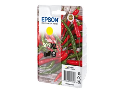 Epson 503Xl - 6.4 Ml - Xl - Gul - Original - Blister - Blækpatron - For Epl 5200 Rip Station 5200 Workforce Wf-2960