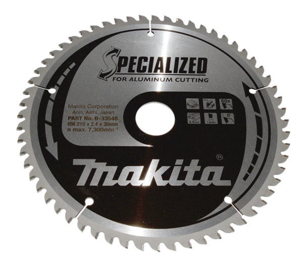 Makita Specialized, Aluminium, 21 Cm, 3 Cm, 7300 Rpm, 2,4 Mm, Makita