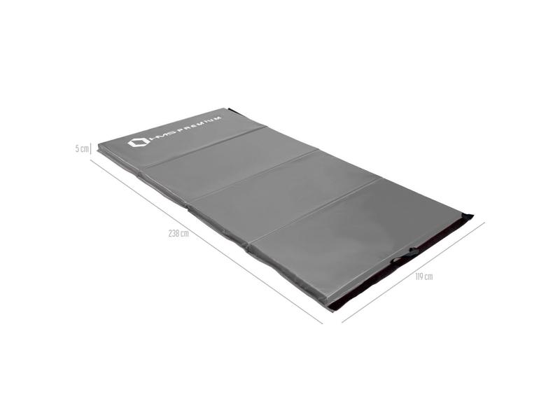 HMS treningsmatte 4-delt MGS01 240 cm x 120 cm x 5 cm grå
