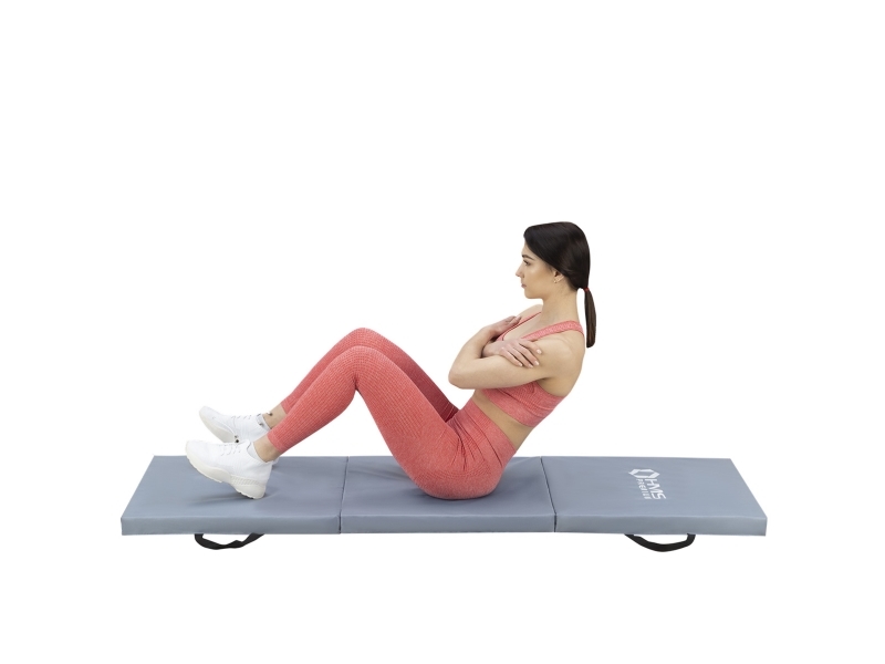 HMS Gymnastikmadras 3-delt MGS02 180 cm x 60 cm x 5 cm grå