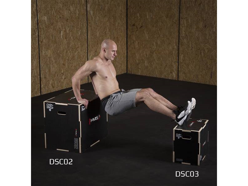 HMS Plyo-Box schwarz 50x40x30 cm