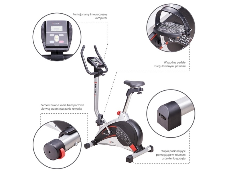 HMS magnetcykel M6995 (17-01-041) | Sport & Träning - Träningsmaskiner - Motionscyklar | GameStuff