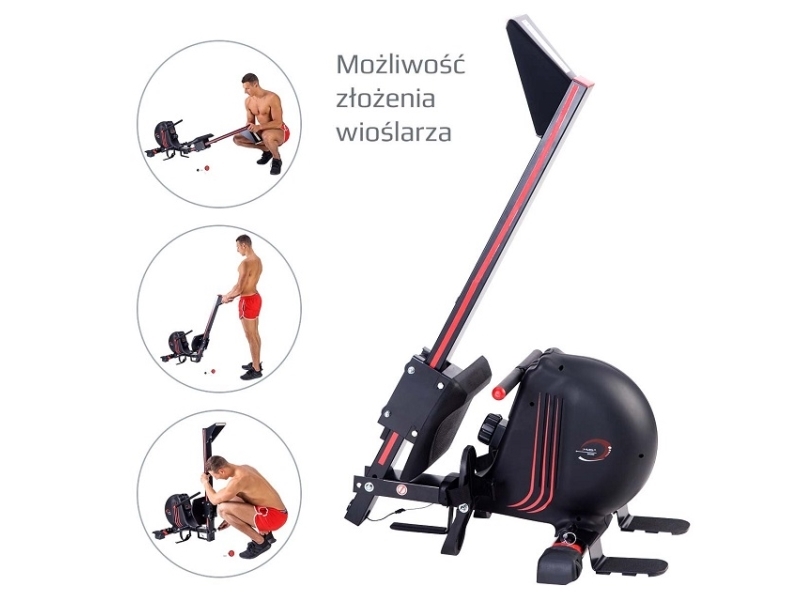 HMS magnetisk romaskin ZM1502 | Sport & Träning - Träningsmaskiner - Roddare | GameStuff