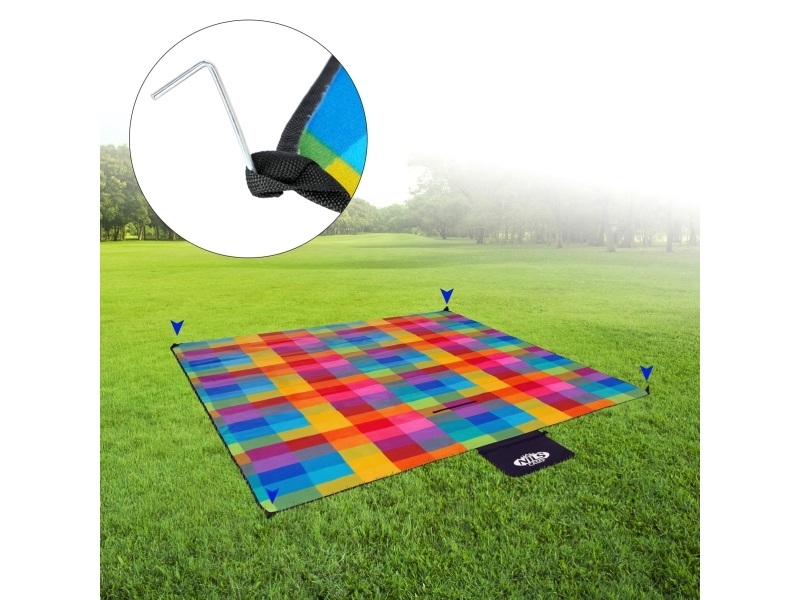 NILS CAMP picknickfilt NC2221 multi 250 x 200 cm