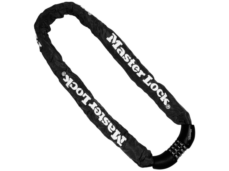 No. 8392 - Chain with integrated lock - kombinasjoner - multippel tallskive - svart
