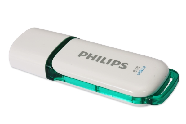 Philips Usb-Flashlaufwerk Fm08fd75b/10, 8 Gb, Usb Typ-A, 3.2 Gen 1 (3.1 Gen 1), Kappe, Türkis, Weiß