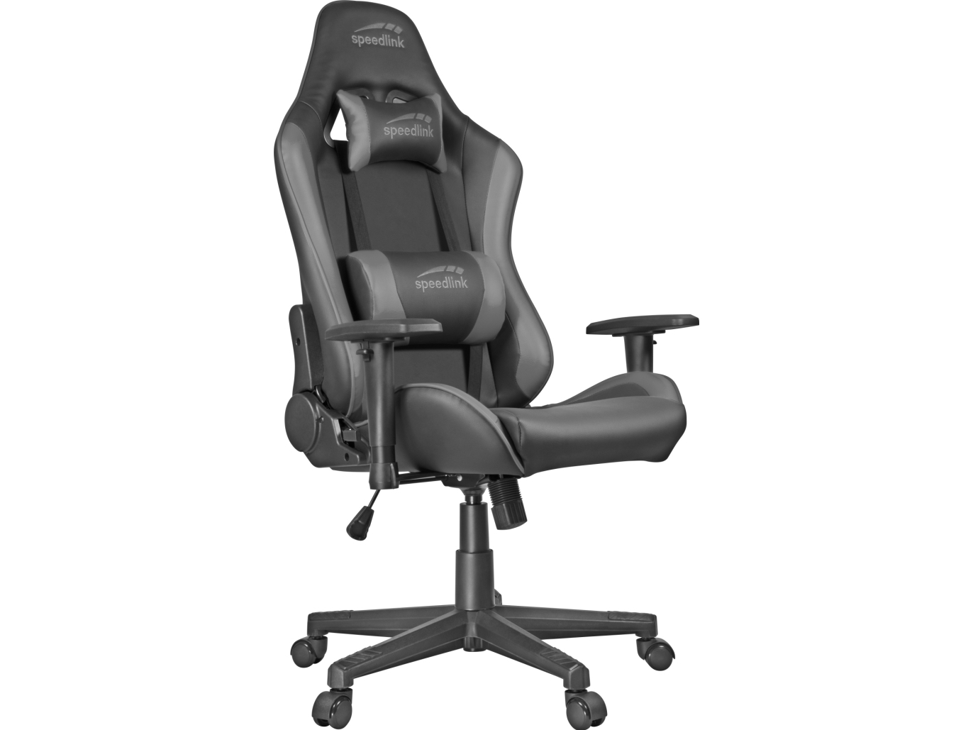 Speedlink Sl-660005-Bkgy, Pc Gamingstol, 150 Kg, Polstret Sæde, Polstret Ryglæn, Sort, Sort, Grå