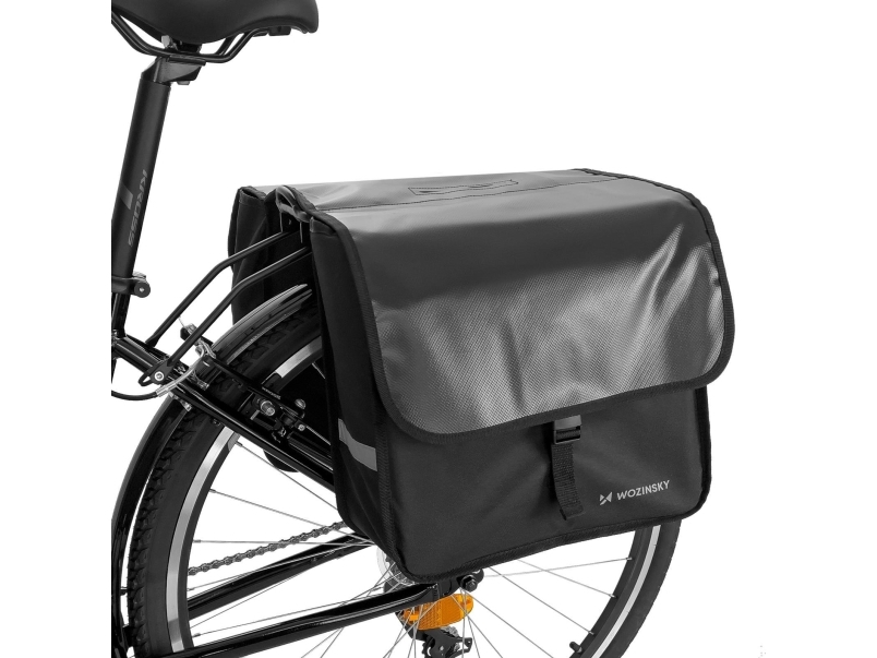 Wozinsky Wozinsky Wozinsky kaksinkertainen pyöräkassi 28 l musta (WBB34BK)
