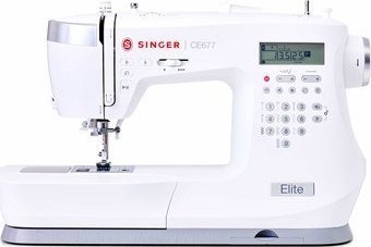 Maszyna do szycia Singer Singer Sewing Machine CE677 Elite Number of stitches 200, Number of buttonholes 6, White | Baby & barn - Sömnad, stickning & virkning - Symaskiner | GameStuff
