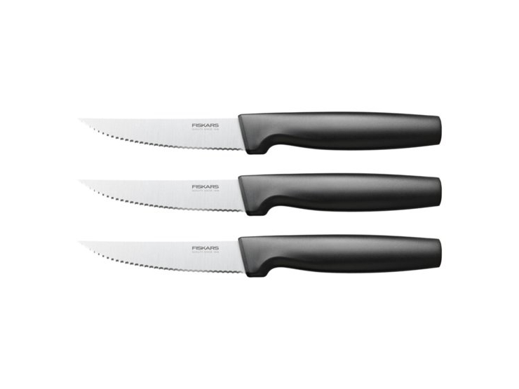 Fiskars 1057564, Grillkniv, 11 cm, Rostfritt stål, 3 styck | Köksutrustning - Knivar och brynstål - Knivblock | GameStuff