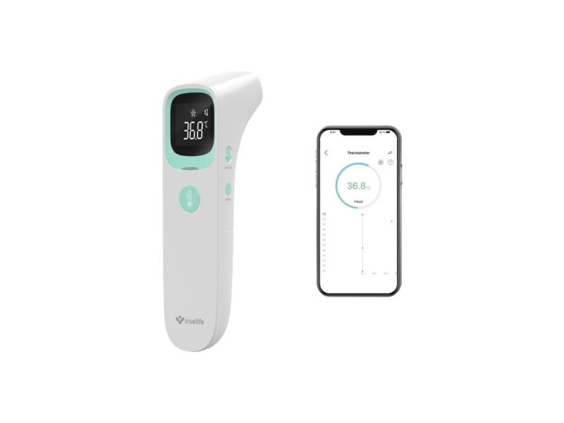 TrueLife Care Q10 BT, Beröringsfri termometer, Vit, Öra, Panna, Knappar, °C, °F, Kroppstemperatur, Yttemperatur | N - A | GameStuff