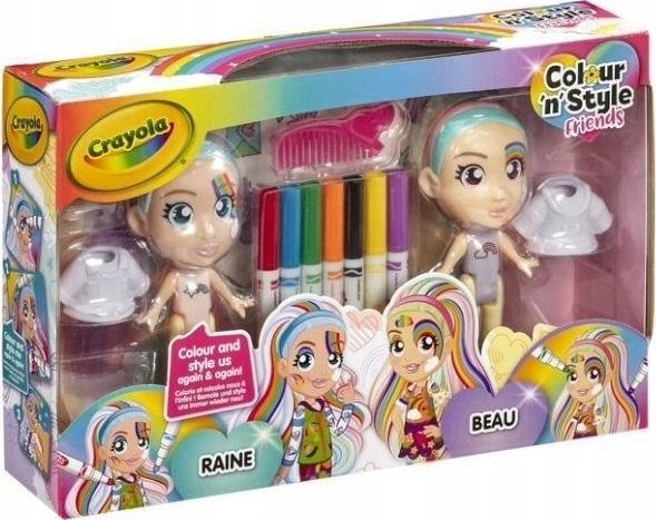 Crayola Colour N Style Friends Rainbow Twins Painting Figures