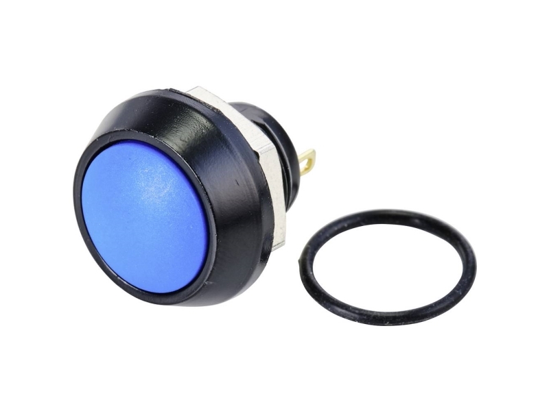 Tru Components Gq12b-10/J/B/A Trykknap 48 V/Dc 2 A 1 X Aus/(Ein) Tastende Ip65 1 Stk