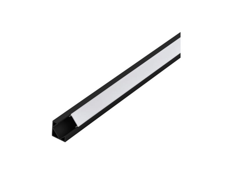 Eglo Corner Profile 2, Profil, Decke/Wand, Schwarz, Weiß, Aluminium, Kunststoff, 1000 Mm, 18 Mm